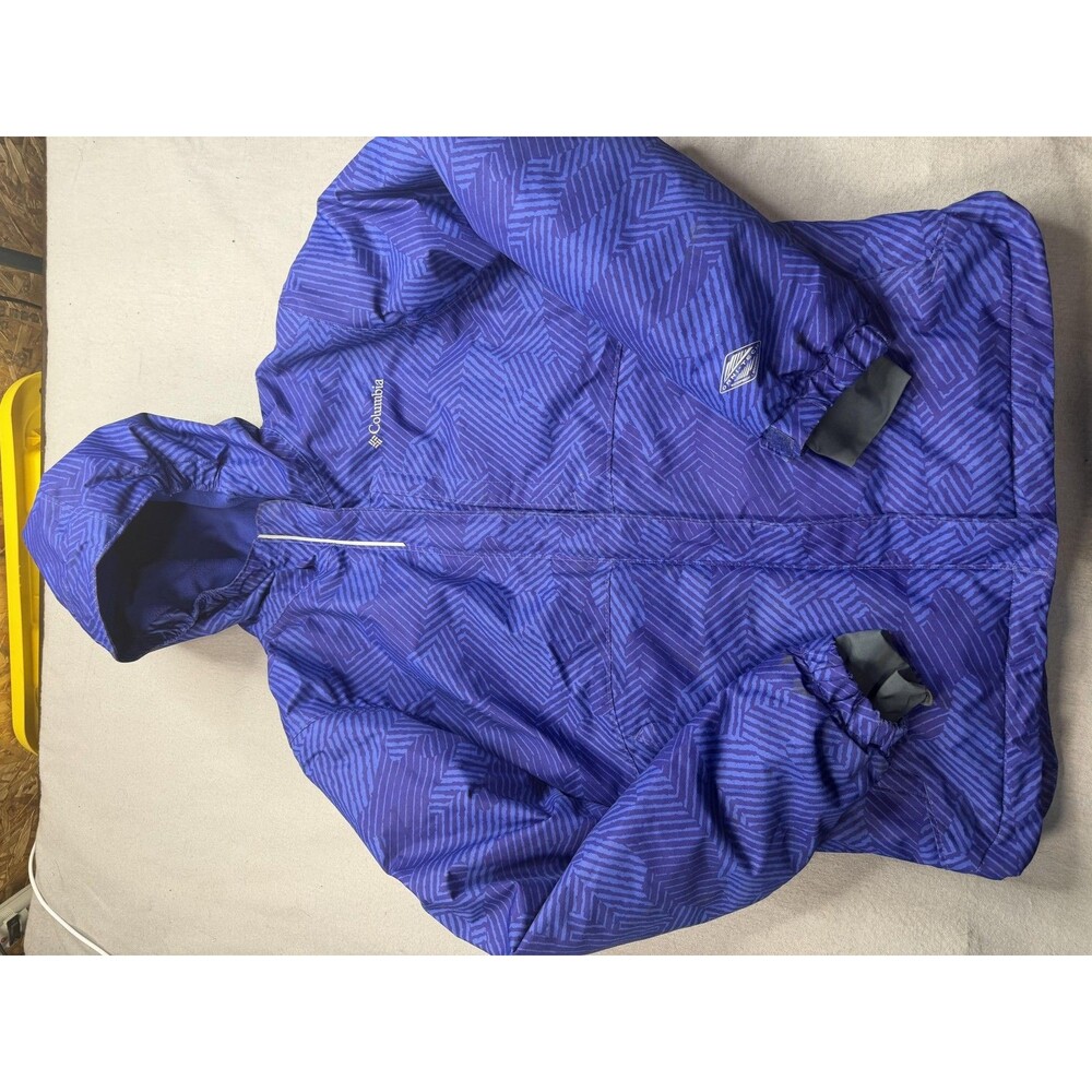 Columbia Jacket Youth Large Purple Omni-Heat Omni-Tech Hooded Ski Insulated